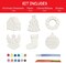 Christmas Crafts for Kids - DIY Christmas Tree Decorations Resin Ornaments Kits (Includes Paints Brushes) - Stocking Stuffers DIY Xmas Ornaments for KidsToddlers Girls Boys Ages 3-5 4-8 8-12